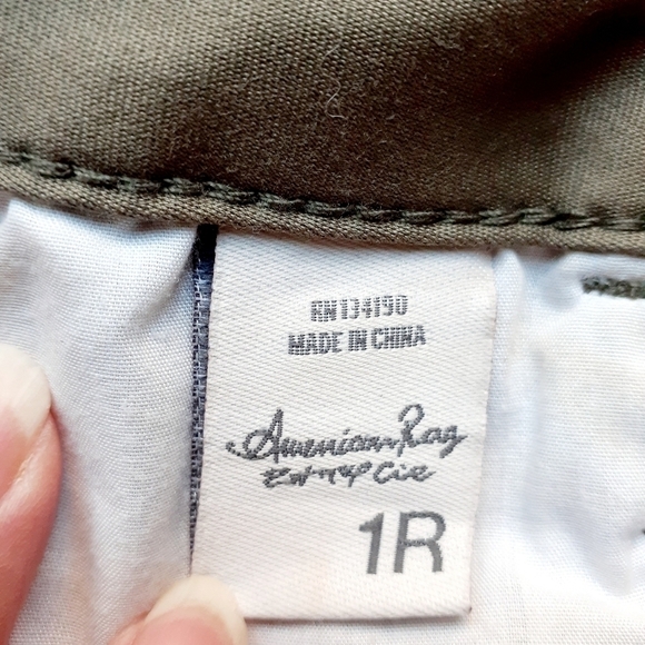 American Rag Cie Olive Curvy Skinny Jeans Size 1R - Picture 8 of 13